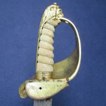 British 1827 Pattern Naval Flag Officers Sword with Andrea Ferrara Broadsword Blade 8